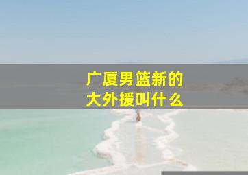 广厦男篮新的大外援叫什么