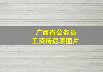 广西省公务员工资待遇表图片