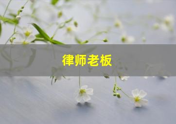 律师老板