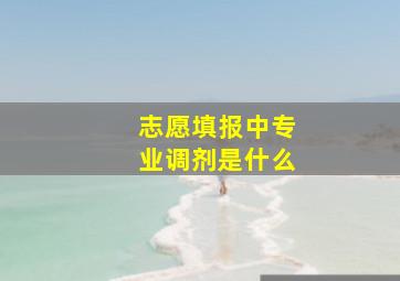 志愿填报中专业调剂是什么