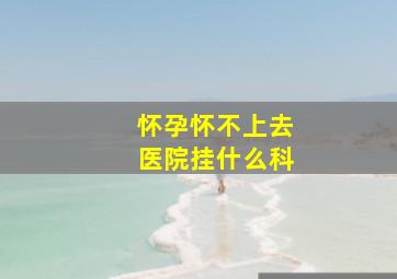 怀孕怀不上去医院挂什么科