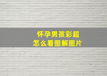 怀孕男孩彩超怎么看图解图片