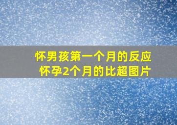 怀男孩第一个月的反应怀孕2个月的比超图片