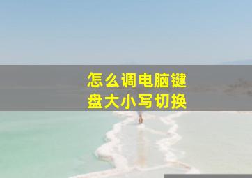 怎么调电脑键盘大小写切换