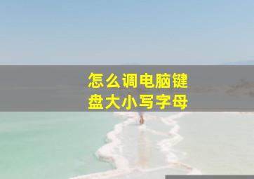 怎么调电脑键盘大小写字母