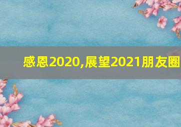 感恩2020,展望2021朋友圈