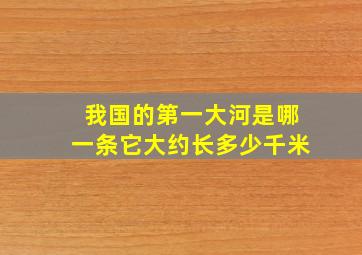 我国的第一大河是哪一条它大约长多少千米