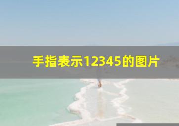 手指表示12345的图片