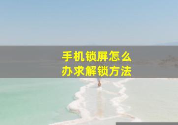 手机锁屏怎么办求解锁方法