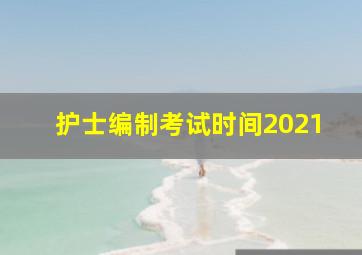 护士编制考试时间2021