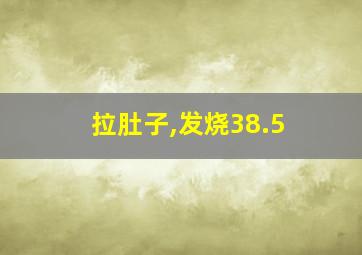 拉肚子,发烧38.5