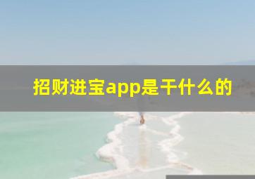 招财进宝app是干什么的