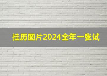 挂历图片2024全年一张试