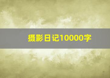 摄影日记10000字