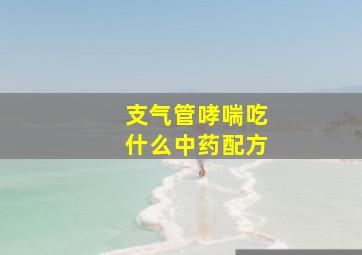 支气管哮喘吃什么中药配方