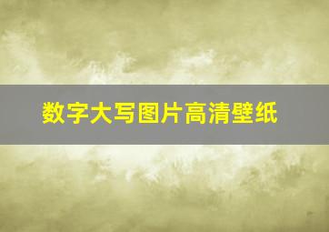 数字大写图片高清壁纸