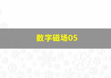 数字磁场05