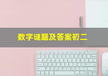 数字谜题及答案初二