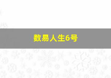 数易人生6号