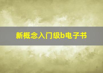 新概念入门级b电子书