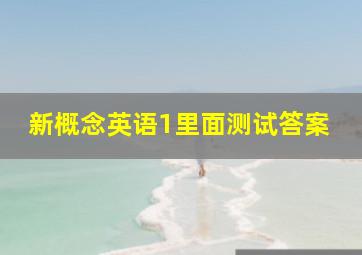 新概念英语1里面测试答案