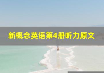 新概念英语第4册听力原文