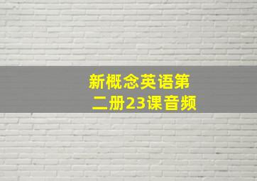 新概念英语第二册23课音频