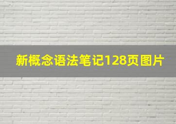 新概念语法笔记128页图片