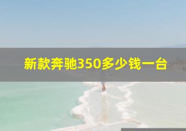 新款奔驰350多少钱一台