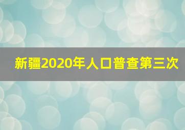 新疆2020年人口普查第三次