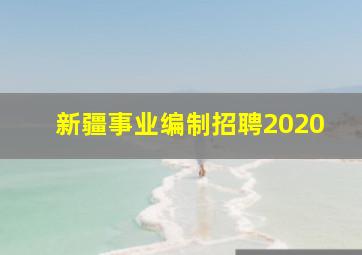 新疆事业编制招聘2020