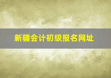 新疆会计初级报名网址