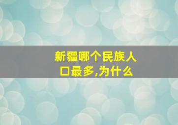 新疆哪个民族人口最多,为什么