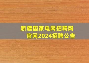 新疆国家电网招聘网官网2024招聘公告