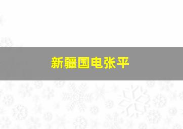 新疆国电张平