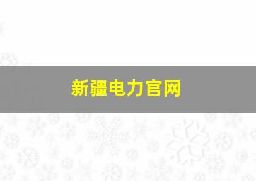 新疆电力官网