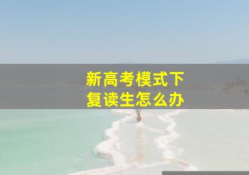 新高考模式下复读生怎么办