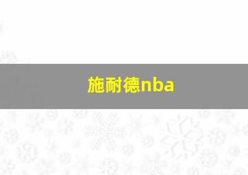 施耐德nba