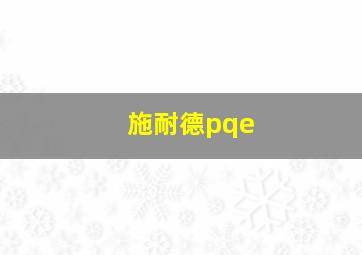 施耐德pqe