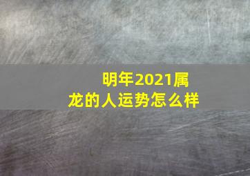 明年2021属龙的人运势怎么样