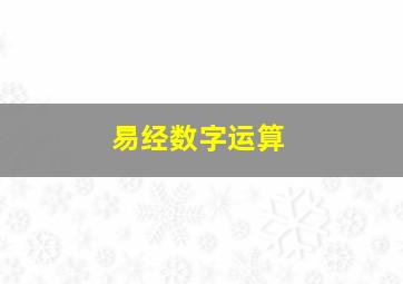 易经数字运算