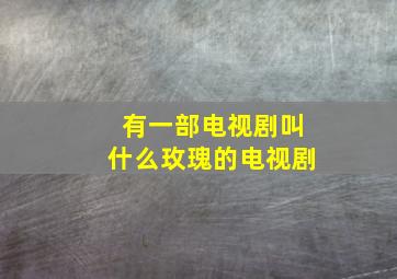 有一部电视剧叫什么玫瑰的电视剧