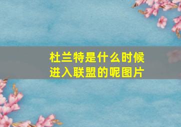 杜兰特是什么时候进入联盟的呢图片