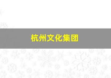 杭州文化集团