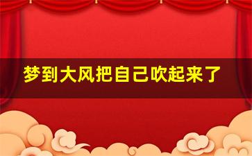 梦到大风把自己吹起来了