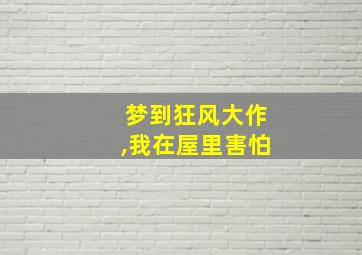 梦到狂风大作,我在屋里害怕