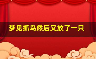 梦见抓鸟然后又放了一只