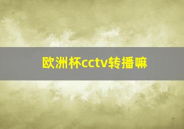 欧洲杯cctv转播嘛