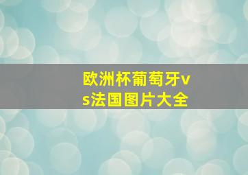 欧洲杯葡萄牙vs法国图片大全