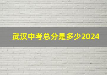 武汉中考总分是多少2024